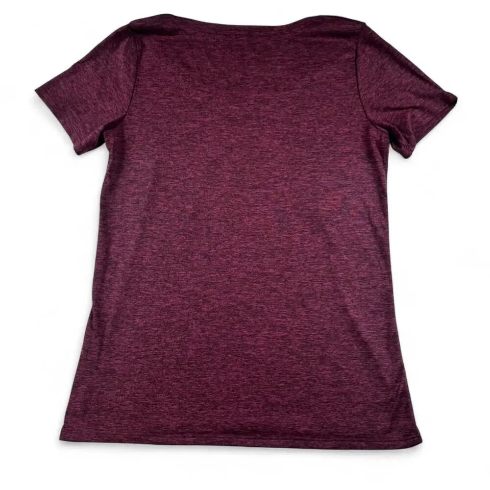Nike Women’s Dri-FIT Burgundy Athletic T-Shirt | Size Small